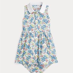 Ralph Lauren Floral Oxford Shirtdress & Bloomer 6 months